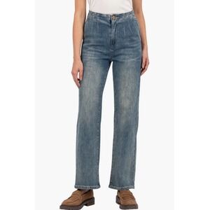 KUT FROM THE KLOTH New Jeans 8 Fay Seamed High Waist Ankle Straight Leg Joyfully